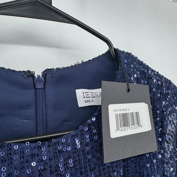 Mac Duggal 42018 Slit Skirt Sequin Dress Womens Sz 2 NWT Glitter Cocktail MOB - Picture 5 of 9